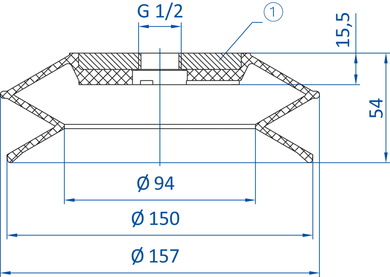 Размер сильфонная вакуумная присоска FIPA серии SBPL-E 22.150.084.png